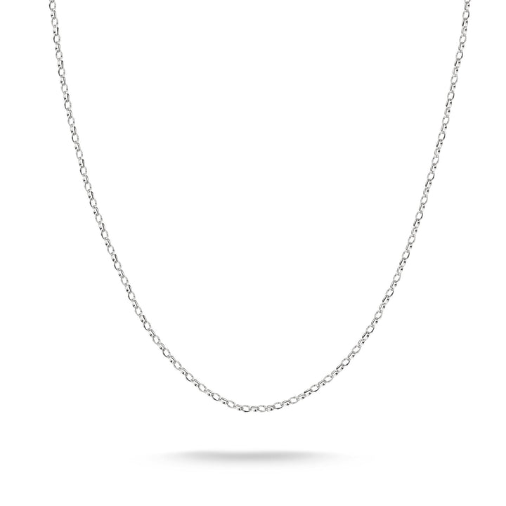 Silver-Plated Charm Club Anchor Chain Necklace