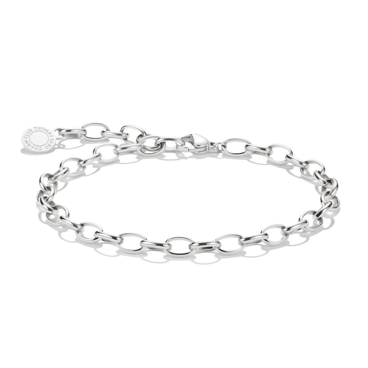 Silver-Plated Charm Club Anchor Chain Bracelet | THOMAS SABO