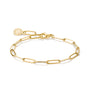 Gold-Tone Stainless Steel Charm Club Paperclip Bracelet | THOMAS SABO