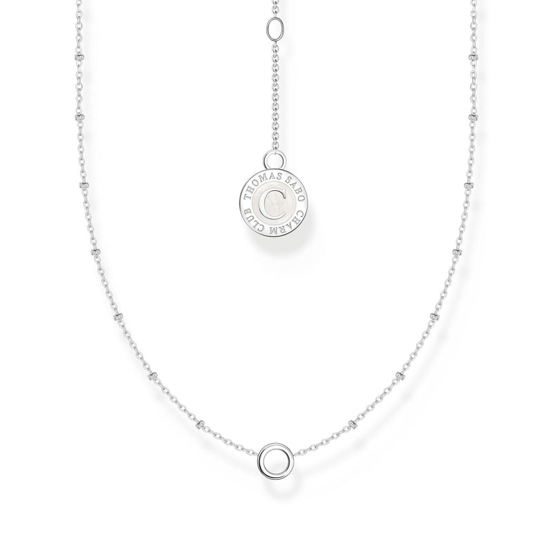 Member Charm necklace with round pendant and little balls  | THOMAS SABO Australia