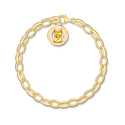 Charm bracelet with goldbears logo gold