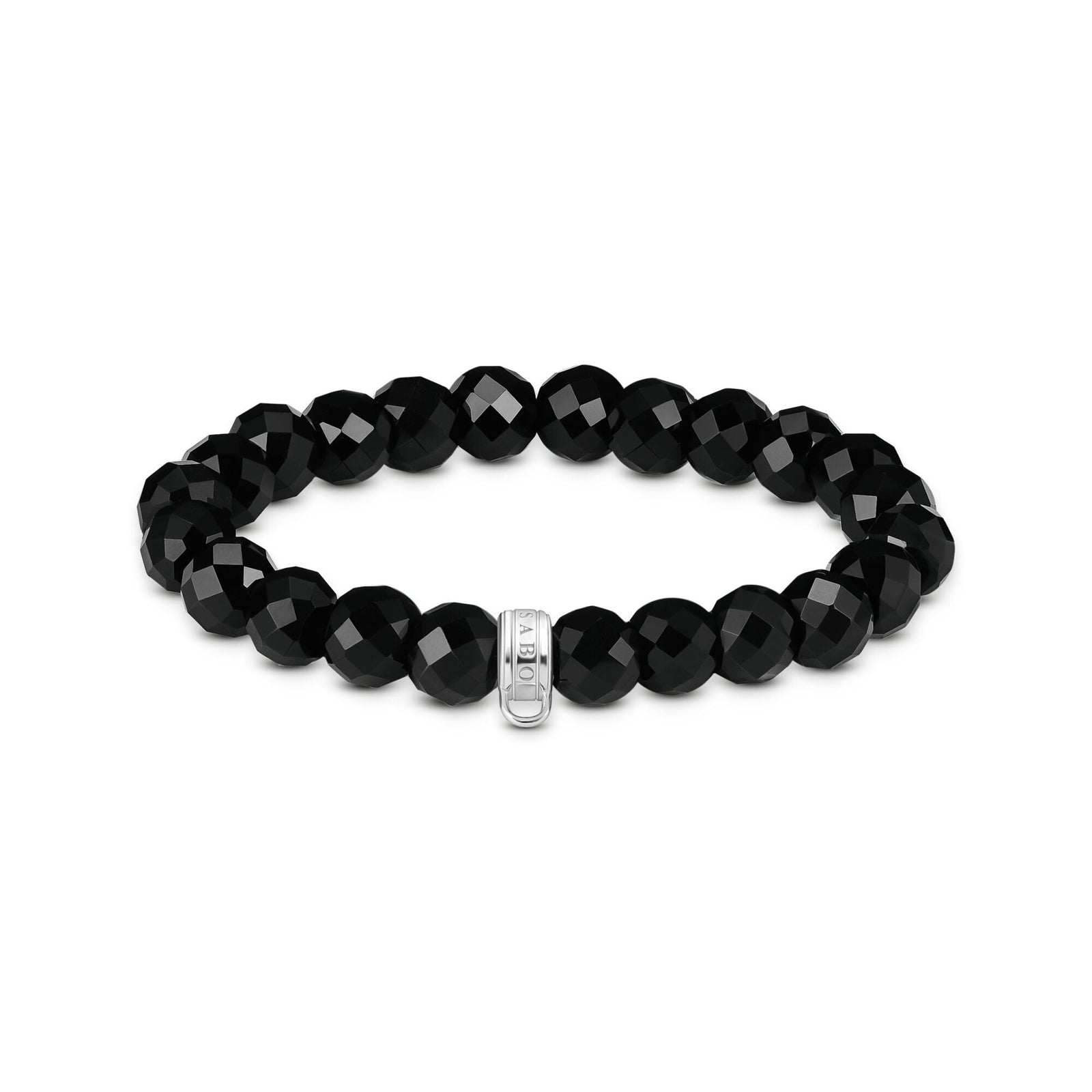 Charm bracelet Obsidian Oval Beads | THOMAS SABO Australia