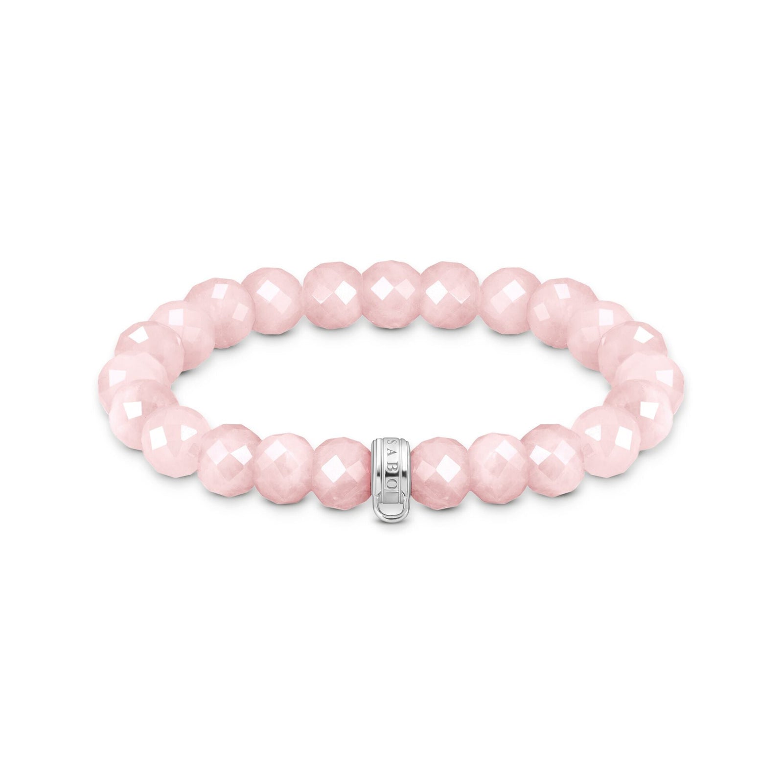 Charm bracelet  with rose quartz beads | THOMAS SABO Australia