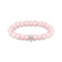 Charm bracelet  with rose quartz beads | THOMAS SABO Australia