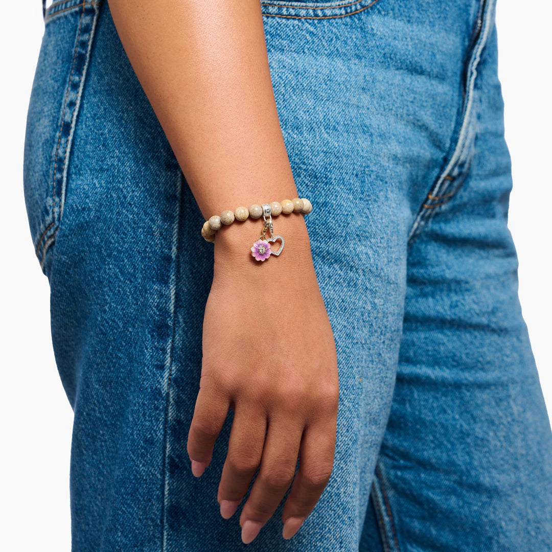 Bracelet with Daisy Jasper Beads