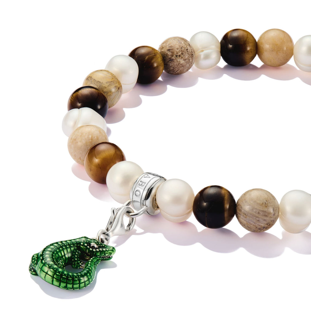 Charm Bracelet with Jasper &amp; Tiger&