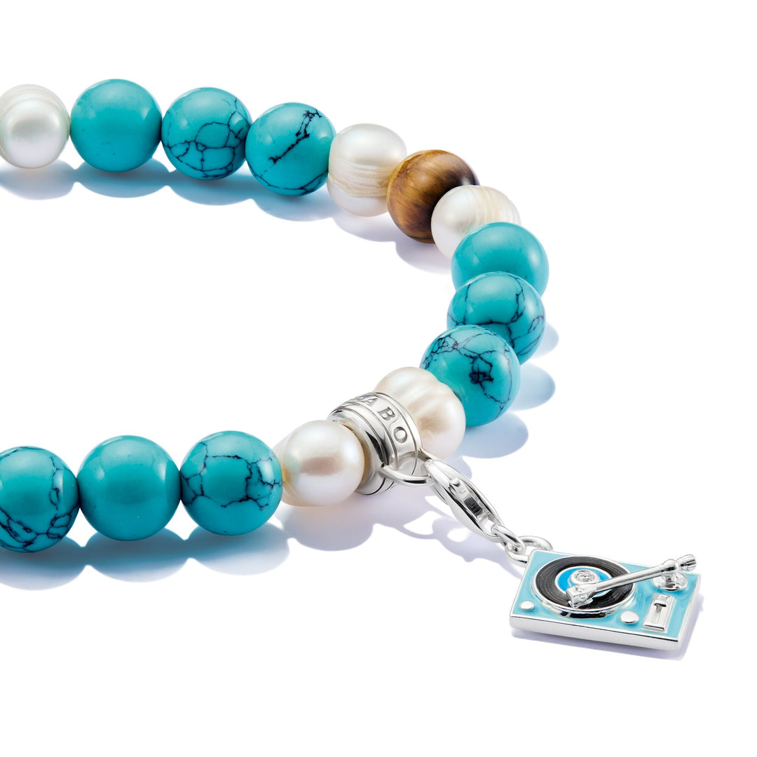 Charm Bracelet with colourful beads