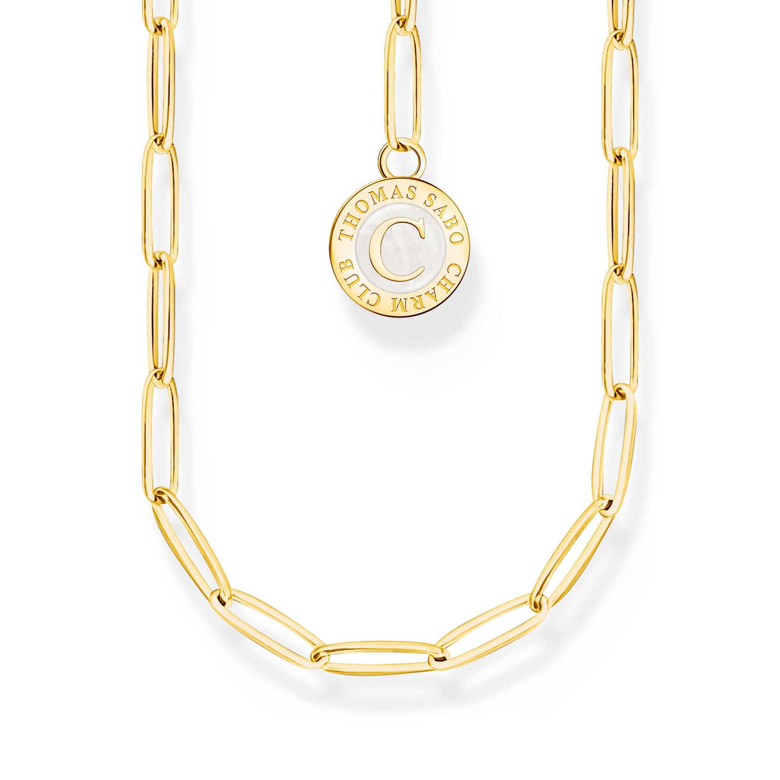 Member Charm necklace with Charmista disc gold plated | THOMAS SABO Australia