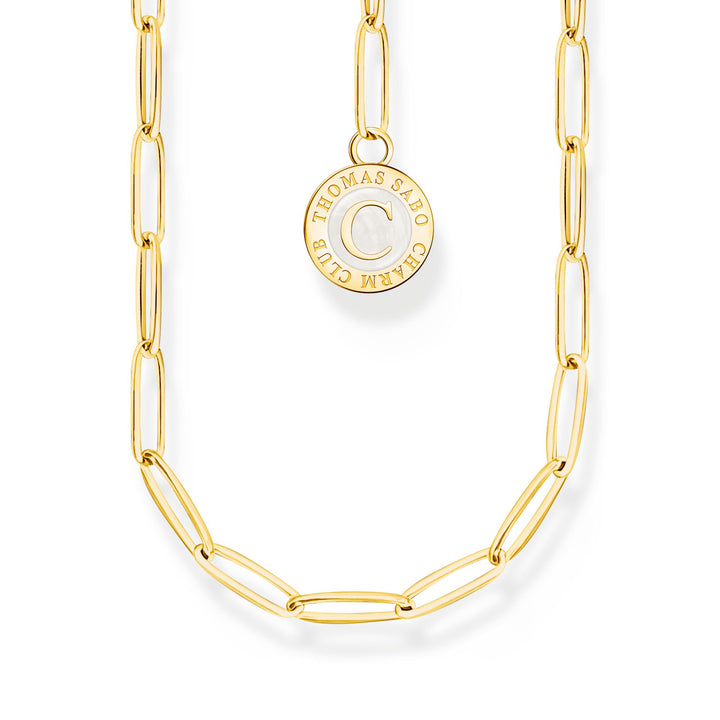 Member Charm necklace with Charmista disc gold plated | THOMAS SABO Australia