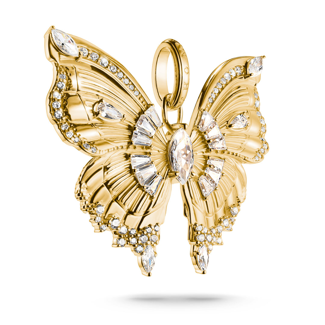 pendant Butterfly Paradise with stones in yellow gold | THOMAS SABO Australia