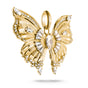 pendant Butterfly Paradise with stones in yellow gold | THOMAS SABO Australia