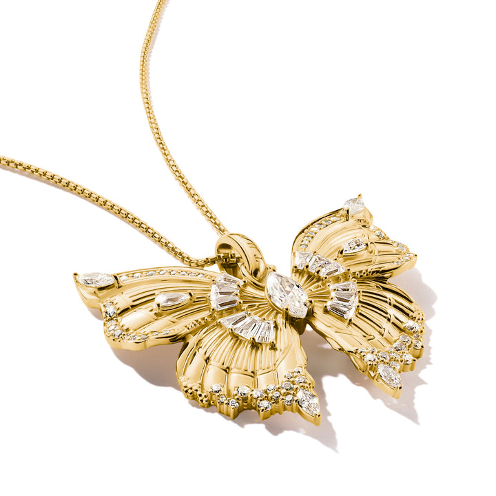 pendant Butterfly Paradise with stones in yellow gold | THOMAS SABO 