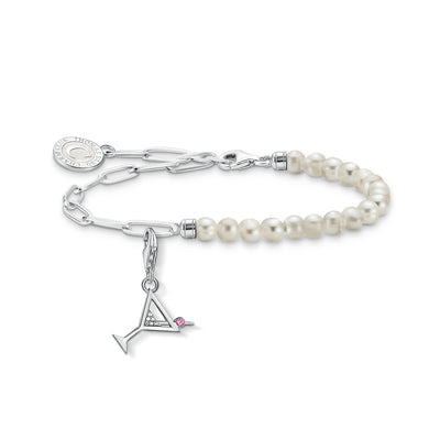Charm Set: Cheerful cocktail glass and pearl bracelet | Thomas Sabo Australia