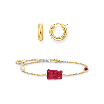 Red Haribo Goldbear Set with Bracelet and Hoops | Thomas Sabo Australia