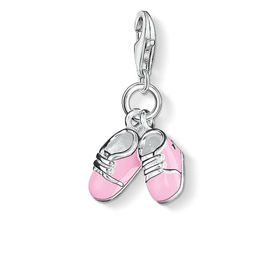 THOMAS SABO Charm Pendant "Pink Baby Shoes"