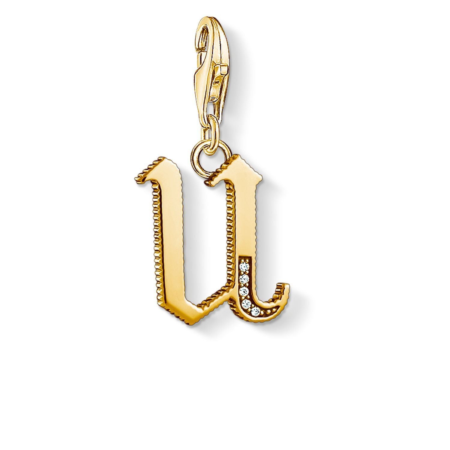Charm Pendant "Letter U Gold" | THOMAS SABO Australia