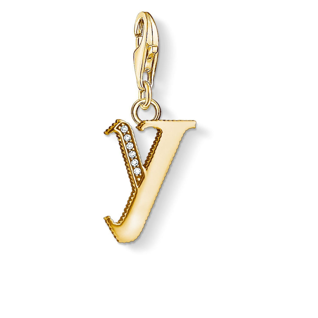 Charm Pendant "Letter Y Gold" | THOMAS SABO Australia