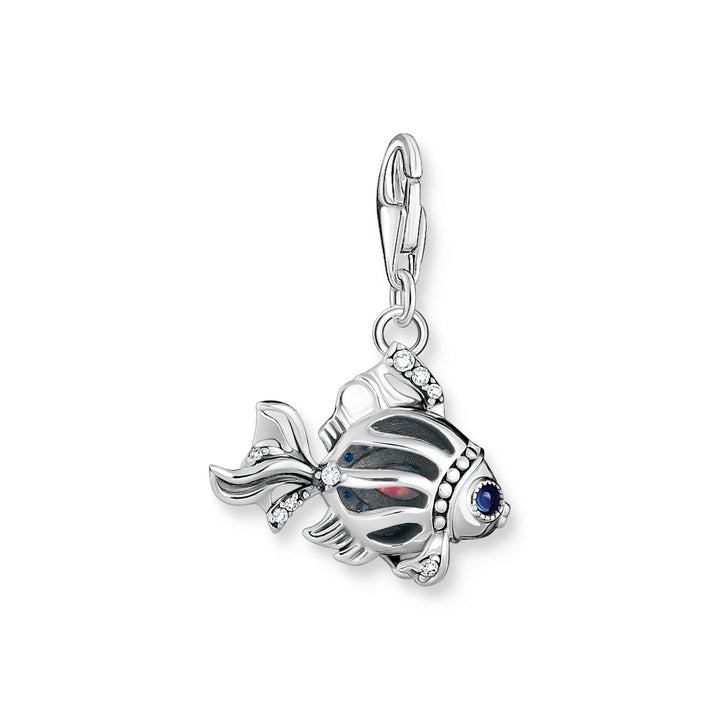 Charm pendant fish with blue stones silver | THOMAS SABO Australia