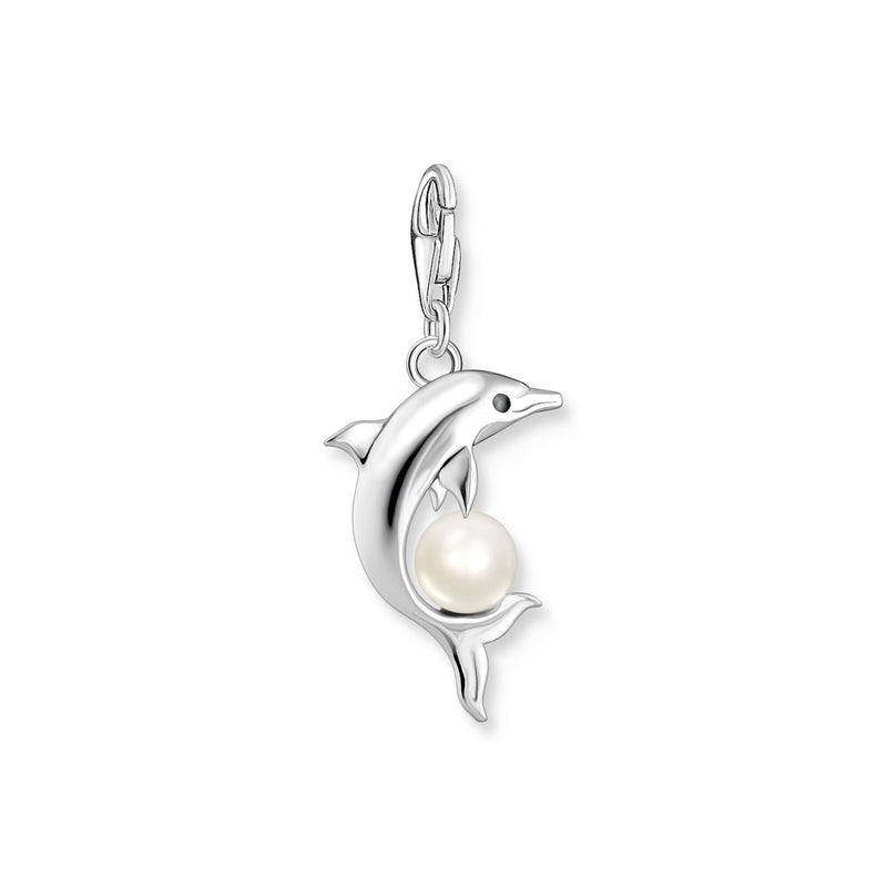 Charm pendant dolphin with pearl silver | THOMAS SABO Australia