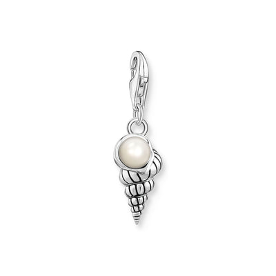 Charm pendant shell with pearl silver | THOMAS SABO Australia