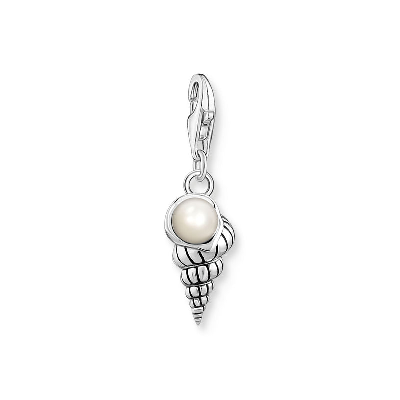 Charm pendant shell with pearl silver | THOMAS SABO Australia