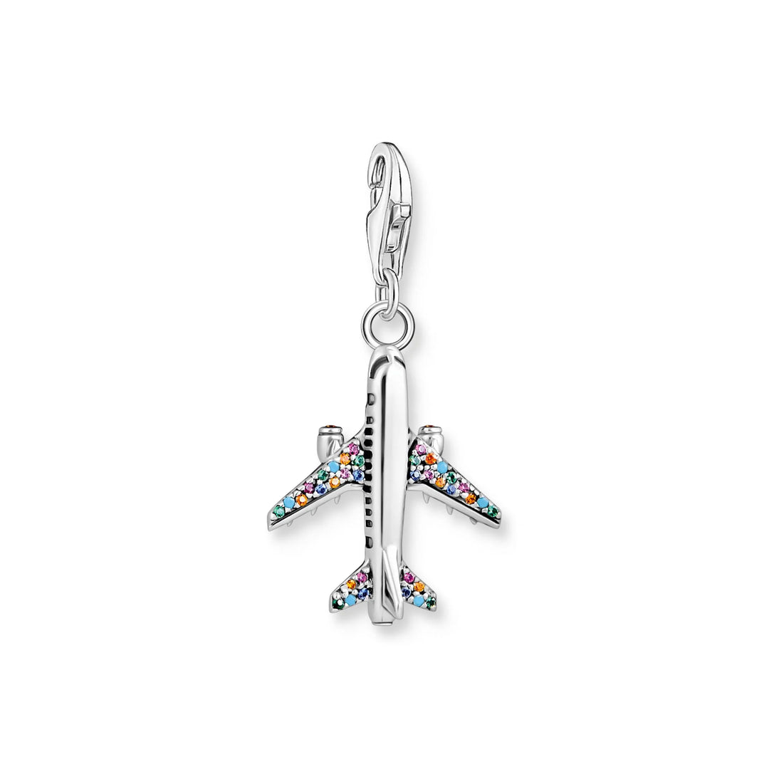 Charm Pendant Aeroplane Multicoloured Stones | THOMAS SABO Australia