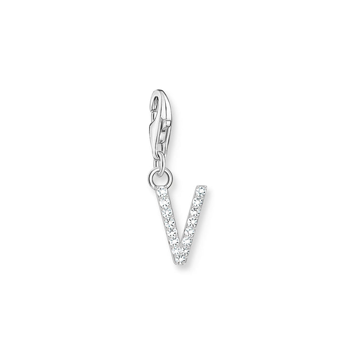 Charm pendant letter V silver | THOMAS SABO Australia