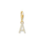Charm pendant letter A gold plated | THOMAS SABO Australia