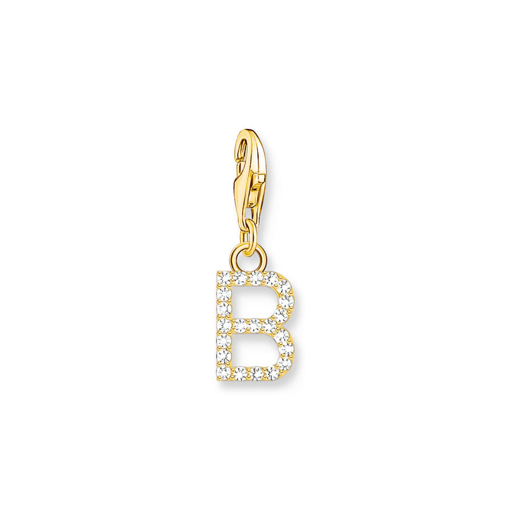 Charm pendant letter B gold plated | THOMAS SABO Australia