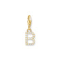 Charm pendant letter B gold plated | THOMAS SABO Australia