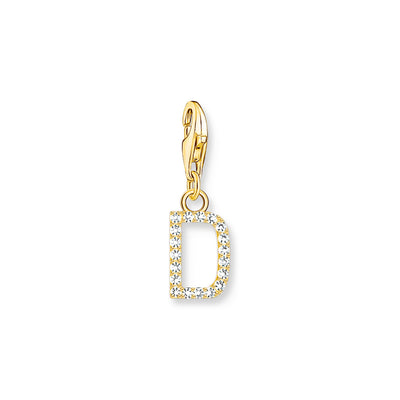 Charm pendant letter D gold plated | THOMAS SABO Australia