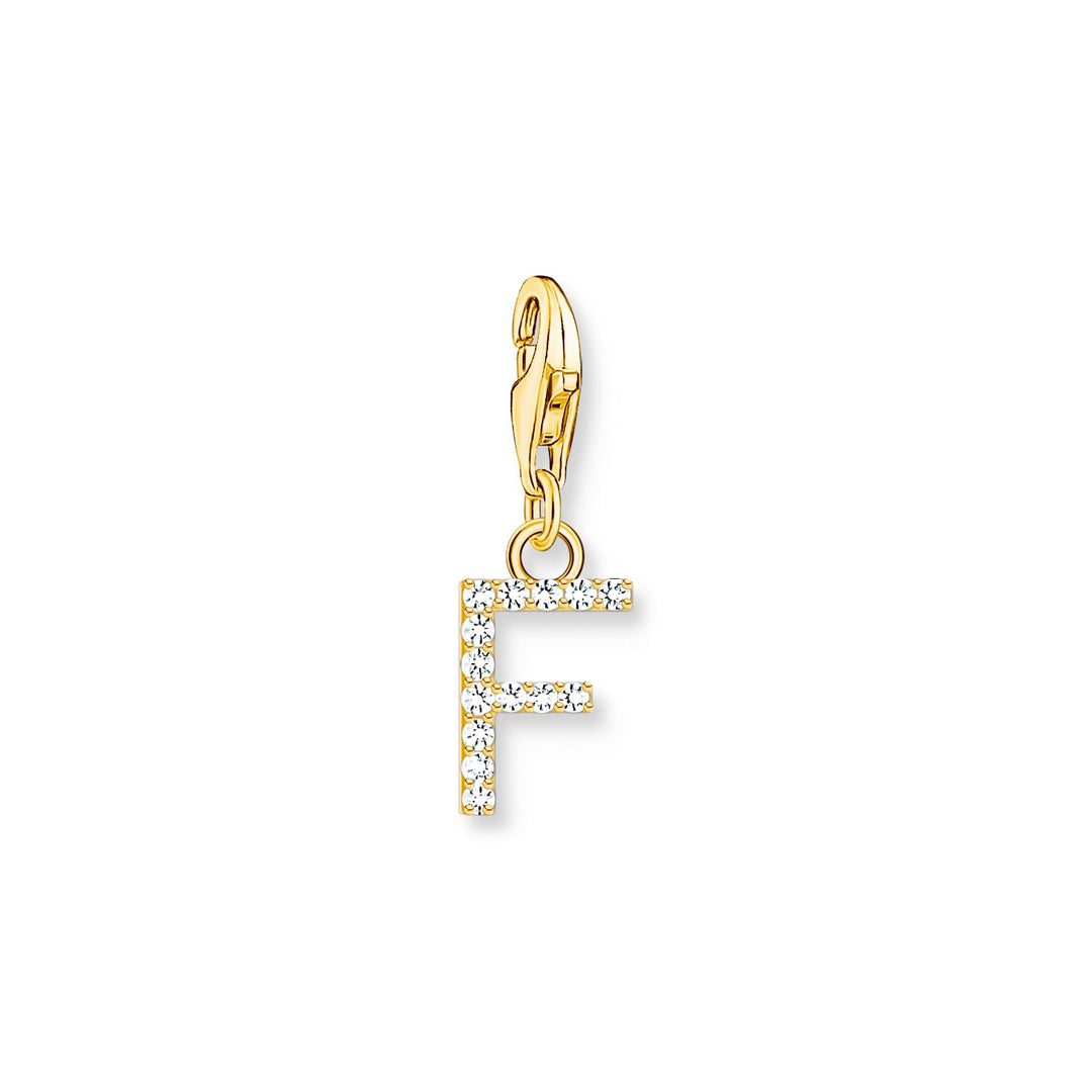 Charm pendant letter F gold plated | THOMAS SABO Australia