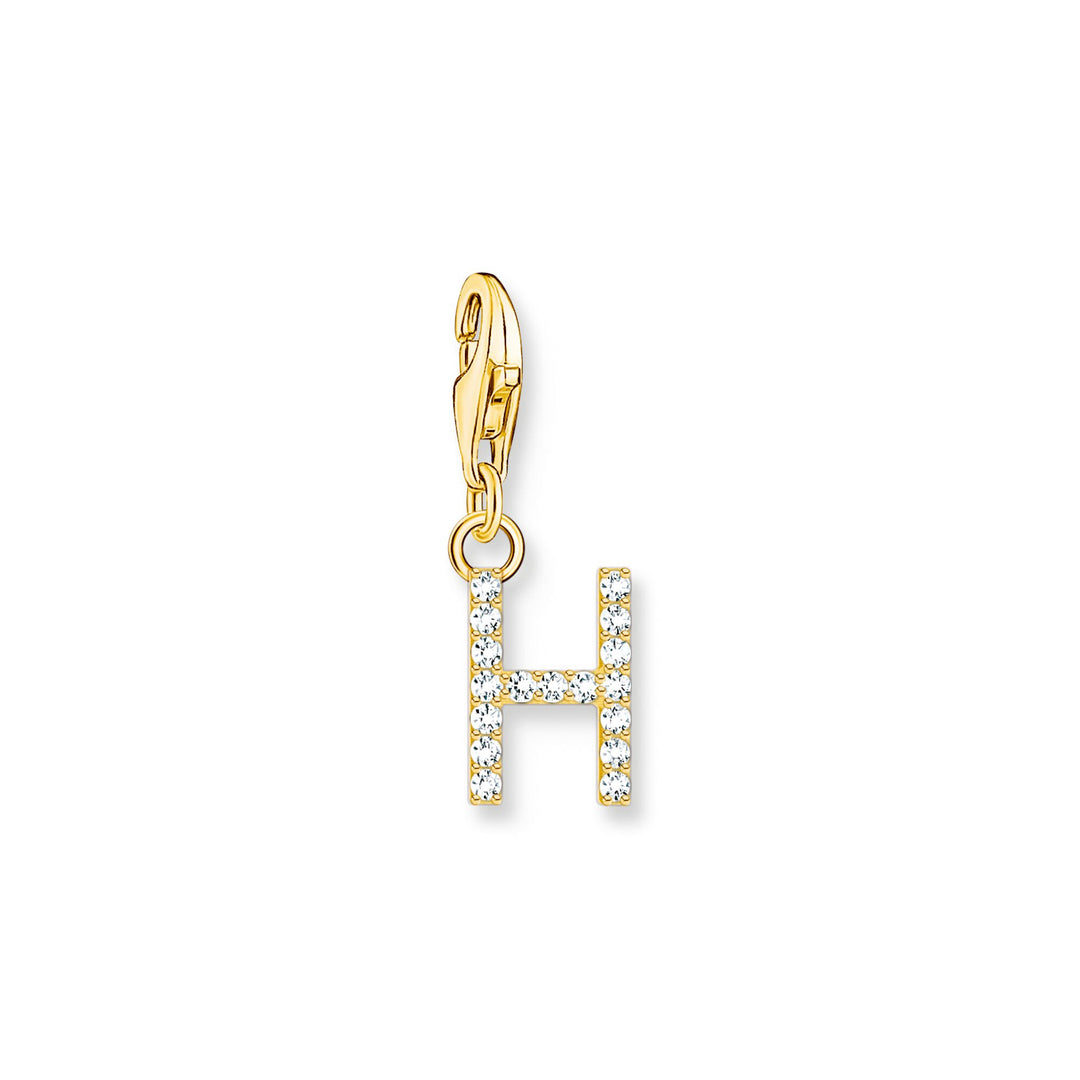Charm pendant letter H gold plated | THOMAS SABO Australia