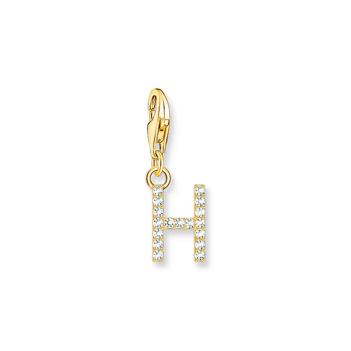 Charm pendant letter H gold plated | THOMAS SABO Australia