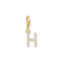 Charm pendant letter H gold plated | THOMAS SABO Australia