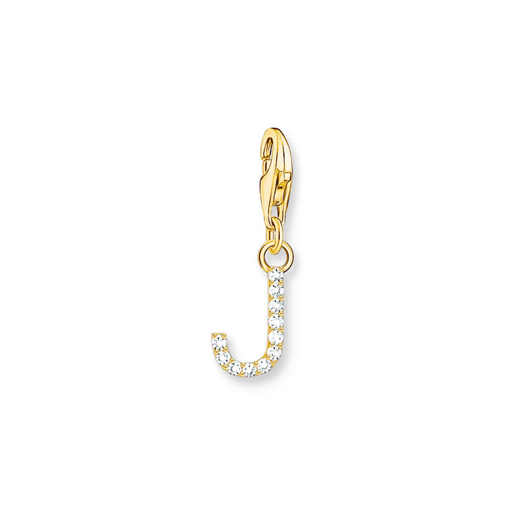 Charm pendant letter J gold plated | THOMAS SABO Australia