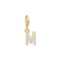 Charm pendant letter M gold plated | THOMAS SABO Australia