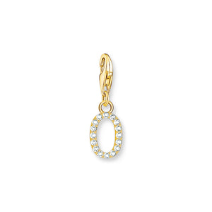 Charm pendant letter O gold plated | THOMAS SABO Australia