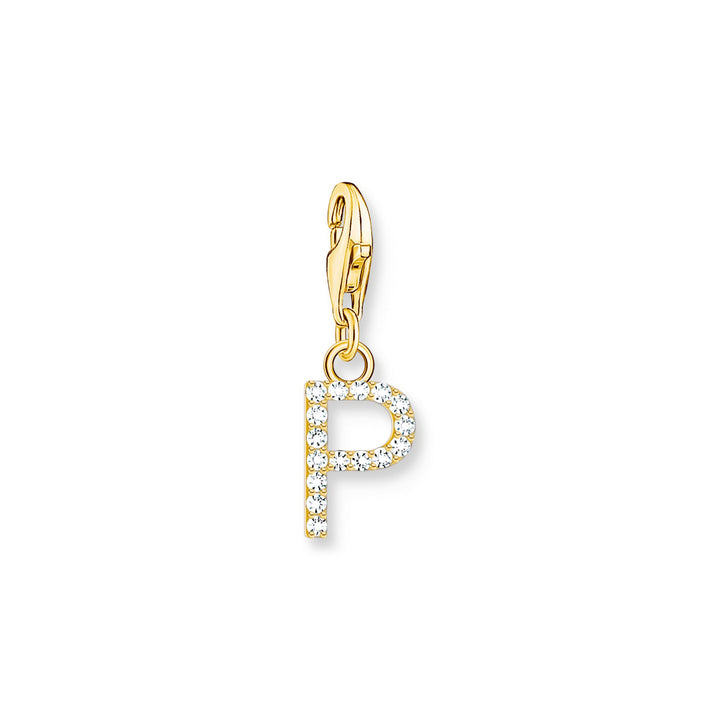 Charm pendant letter P gold plated | THOMAS SABO Australia