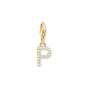 Charm pendant letter P gold plated | THOMAS SABO Australia