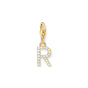 Charm pendant letter R gold plated | THOMAS SABO Australia