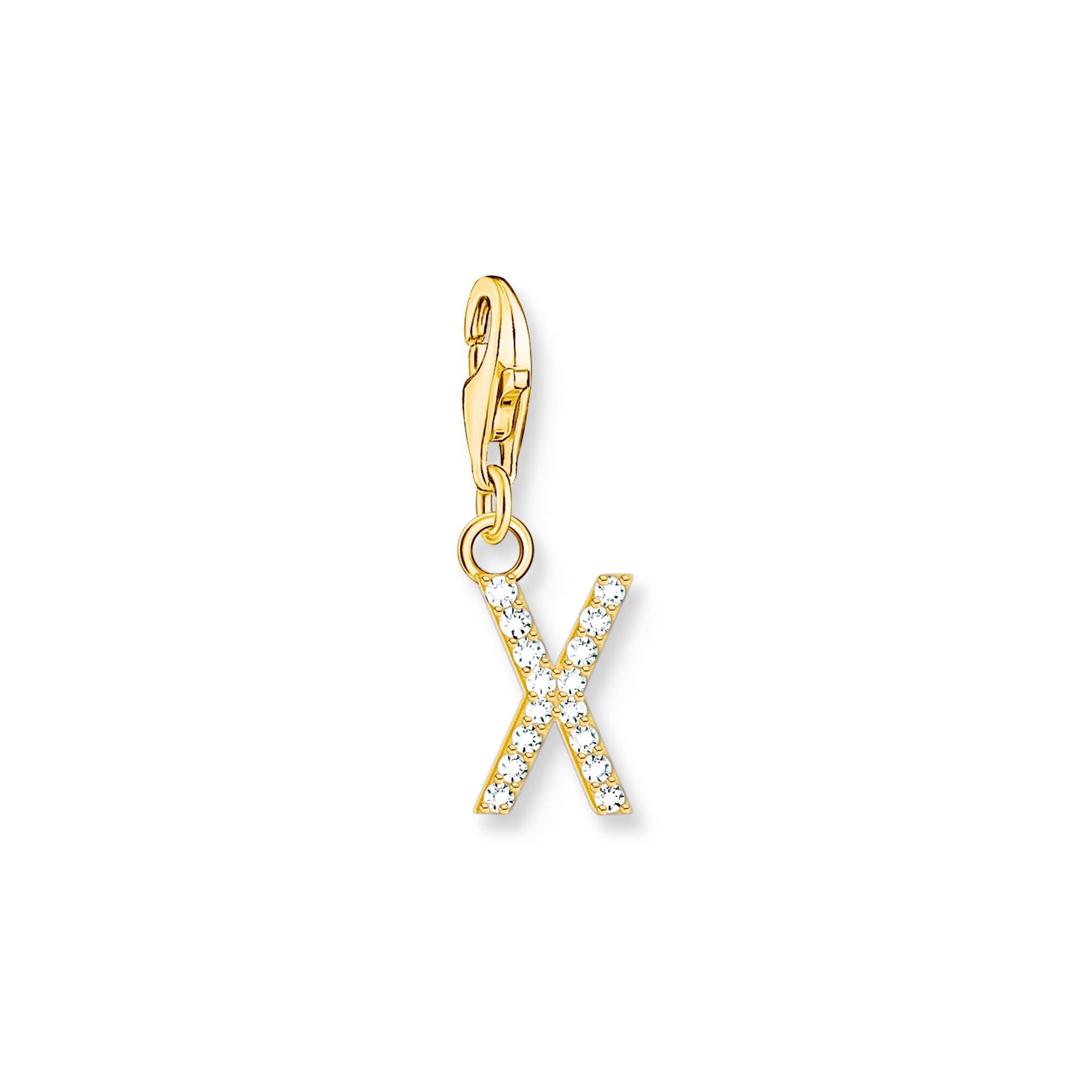 Charm pendant letter X gold plated | THOMAS SABO Australia