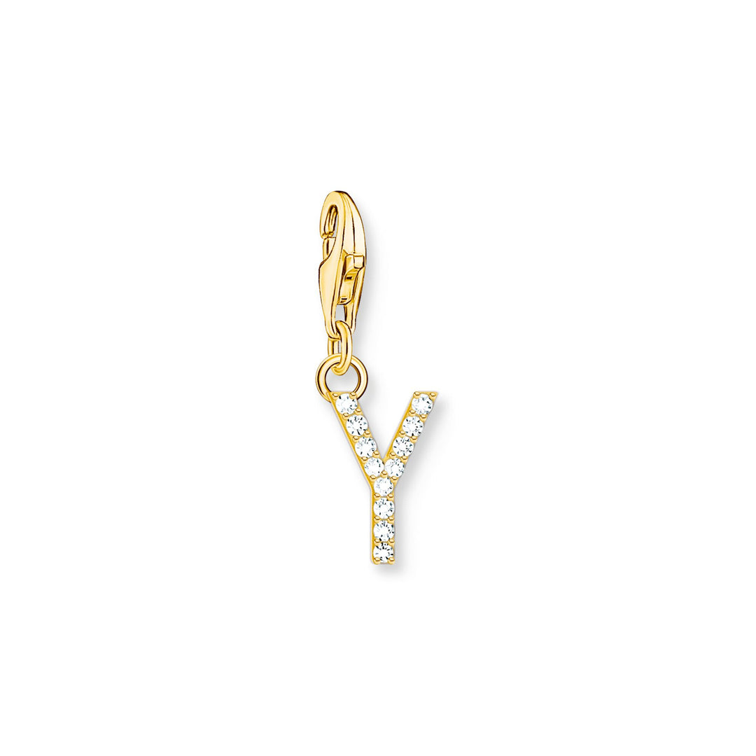Charm pendant letter Y gold plated | THOMAS SABO Australia