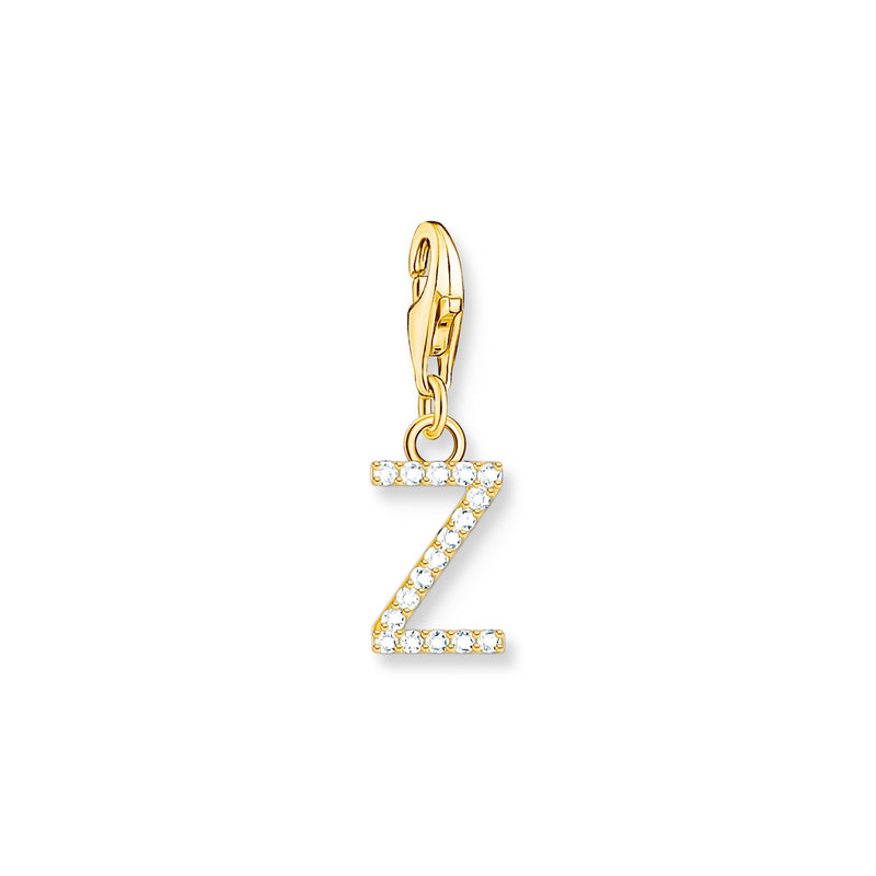Charm pendant letter Z gold plated | THOMAS SABO Australia