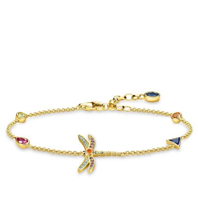 Gold Plated Dragonfly Bracelet | Thomas Sabo