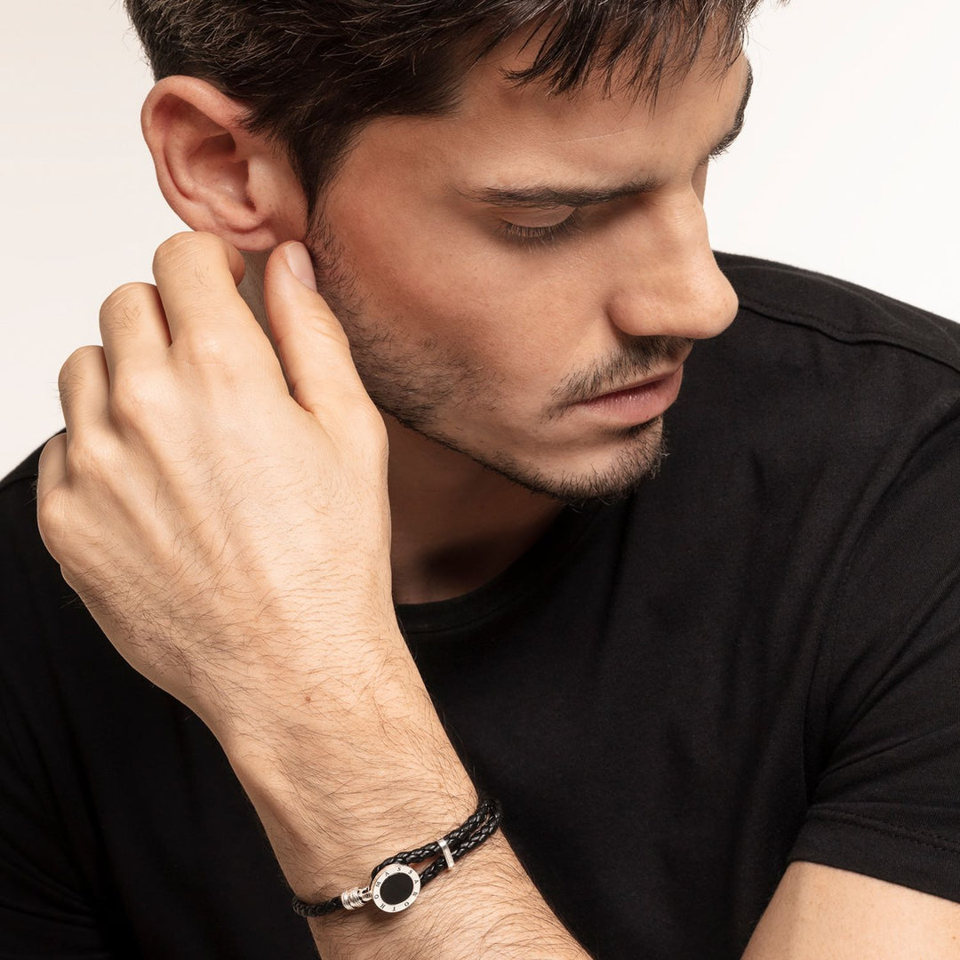 Leather Strap "Disc Black" | THOMAS SABO Australia