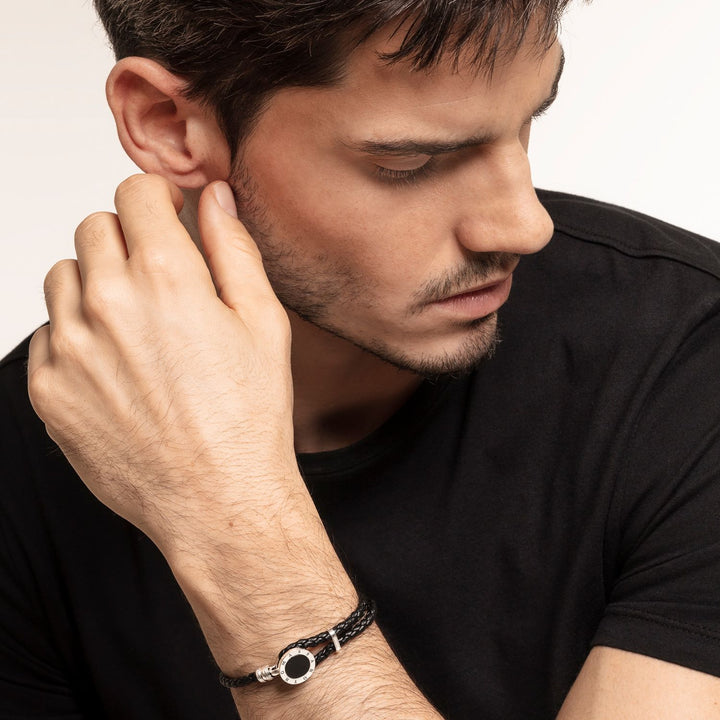 Leather Strap "Disc Black" | THOMAS SABO Australia