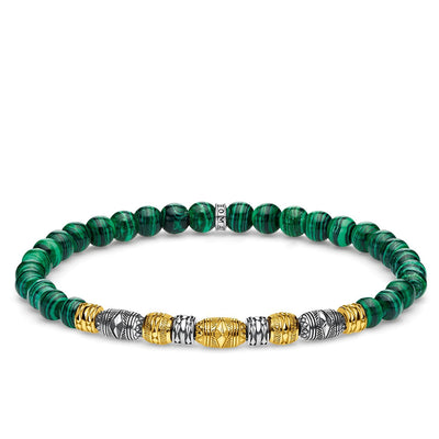Bracelet Two-tone Lucky Charm, Green | Thomas Sabo