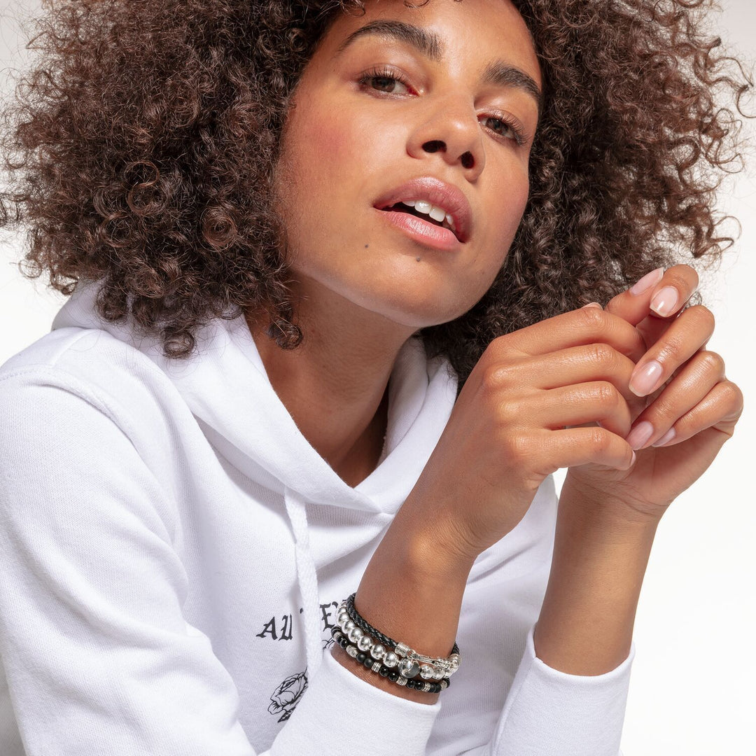 Bracelet Lucky Charm, Black | THOMAS SABO Australia