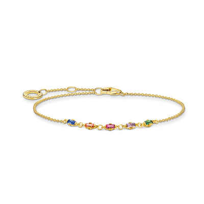 Bracelet Colourful Stones Gold | Thomas Sabo Australia
